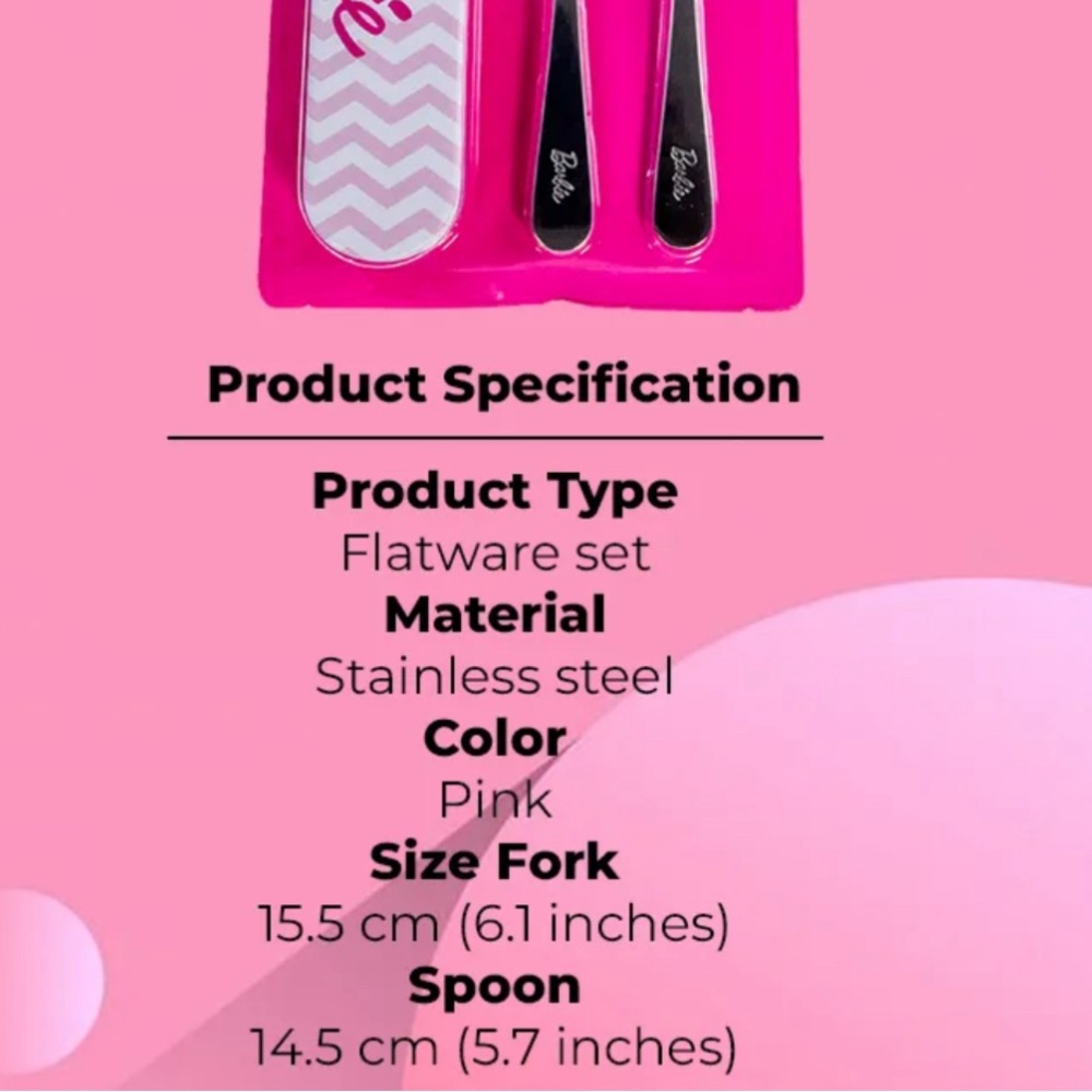 Barbie Flatware Set - Picture 6 of 13
